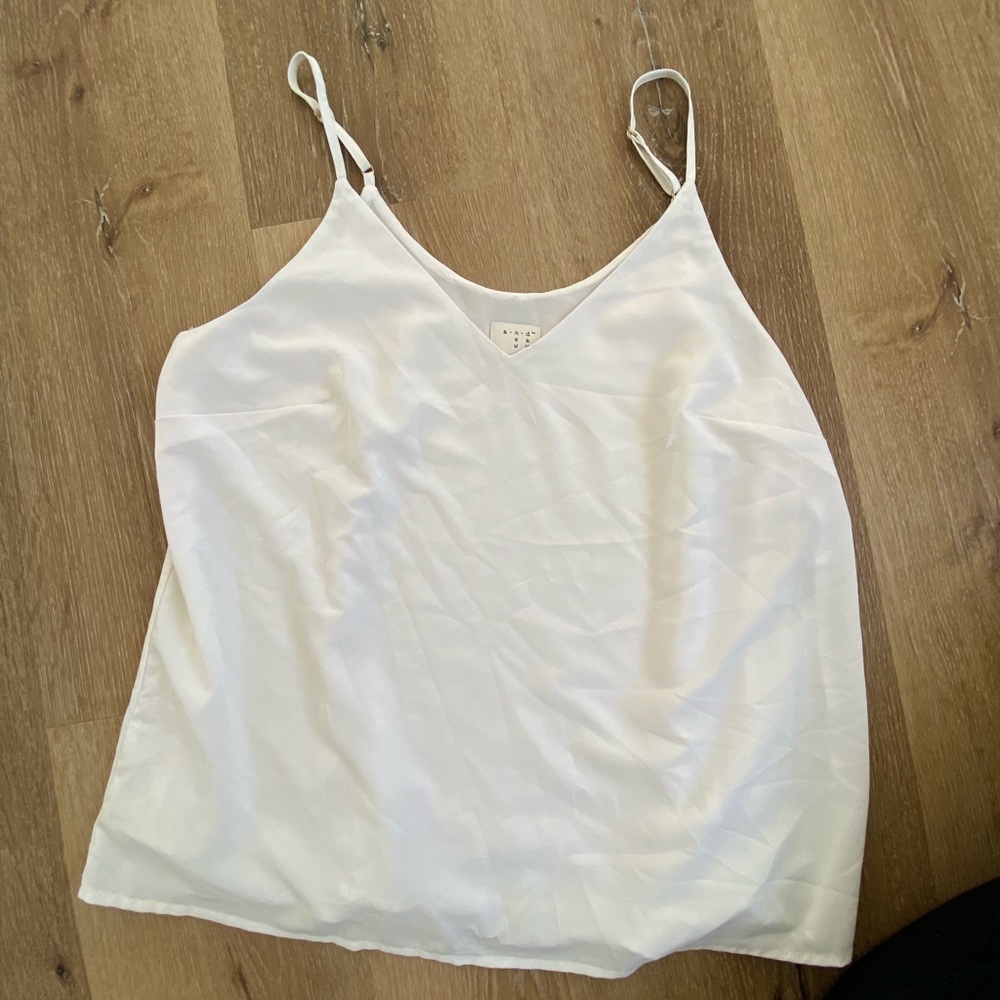 White Silky Tank